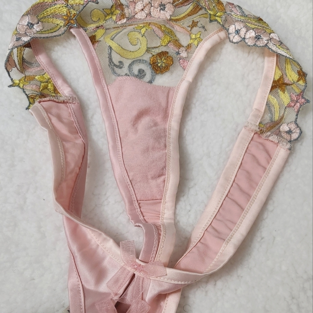 New!For Love and Lemons Swirly Star High Waist Thong Panty - Picture 11 of 12